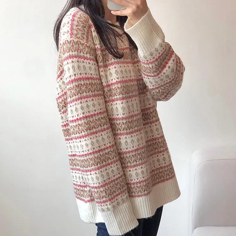 아메리칸이글 소프트 크루넥 페이즐리 스웨터 1354