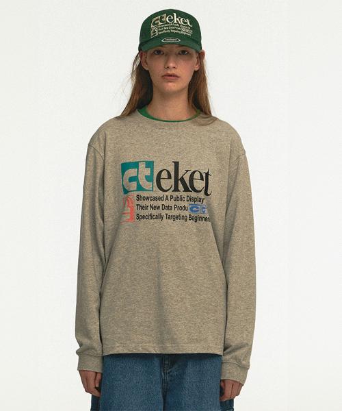 Plan L/S Tee Melange Gray