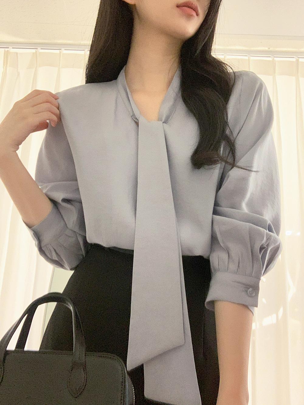 [made] 헤이즈 타이 블라우스