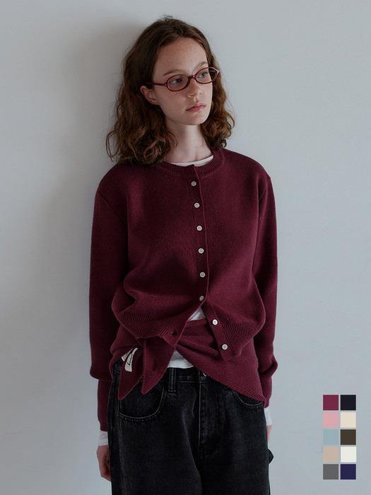 [루피타PICK][W 단독][커치프 SET] 에센셜 라운드 가디건 10Color