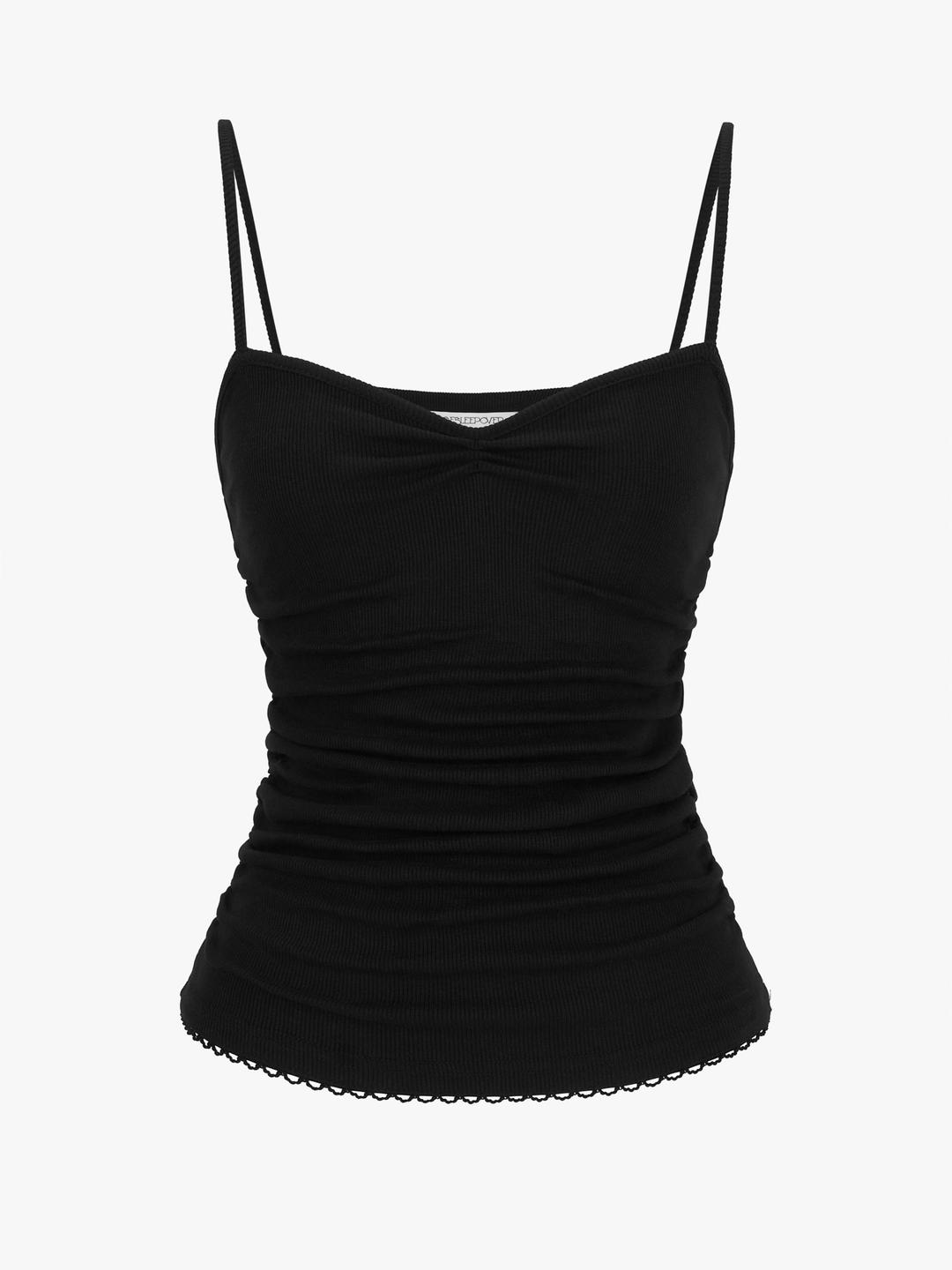 [ESSENTIALS] Salt Camisole *Black