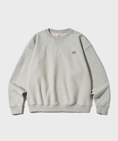MIGHTY TIGER LOGO SWEAT_3%MELANGE GRAY