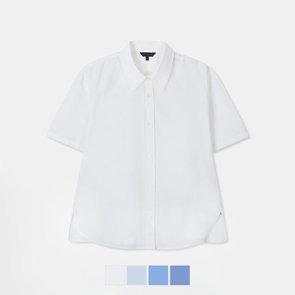 [여성용] [데일리지] 고밀도 코튼 오버핏 반팔셔츠_SPYAD37W11