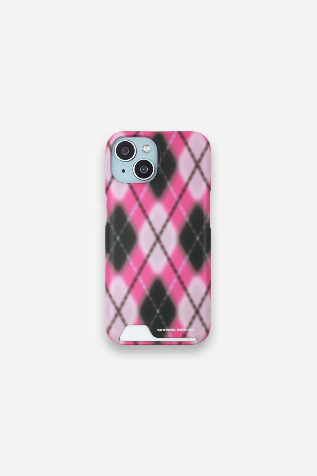 ARGYLE BLUR CASE_PINK
