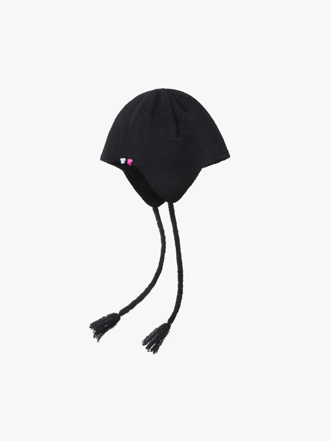 EAR FLAP HAT - BLACK