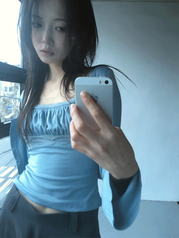플루 lace shirring set