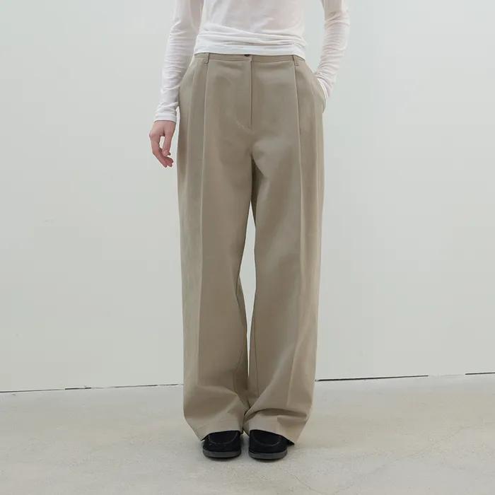 [3차/예약배송] [기장선택] Classic winter slacks (beige)