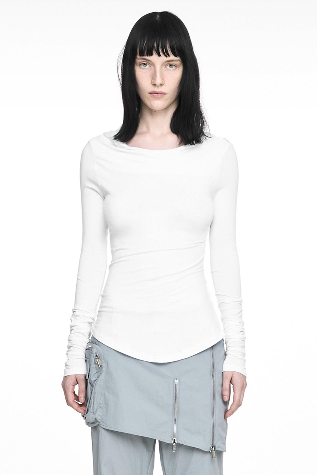 BASIC HOODIE LONG SLEEVE IVORY