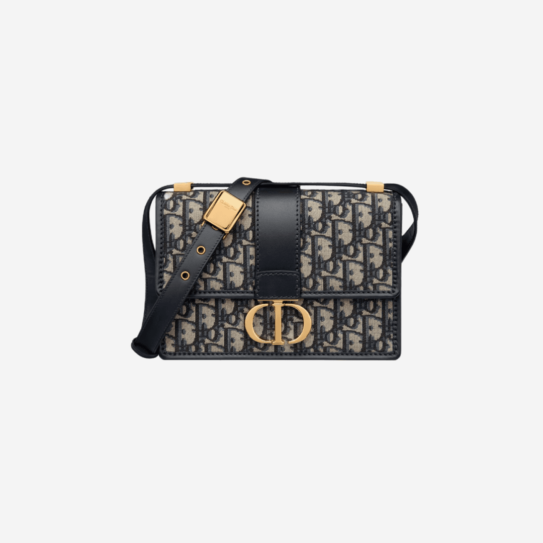 Dior Small 30 Montaigne Bag Dior Oblique Jacquard Blue
