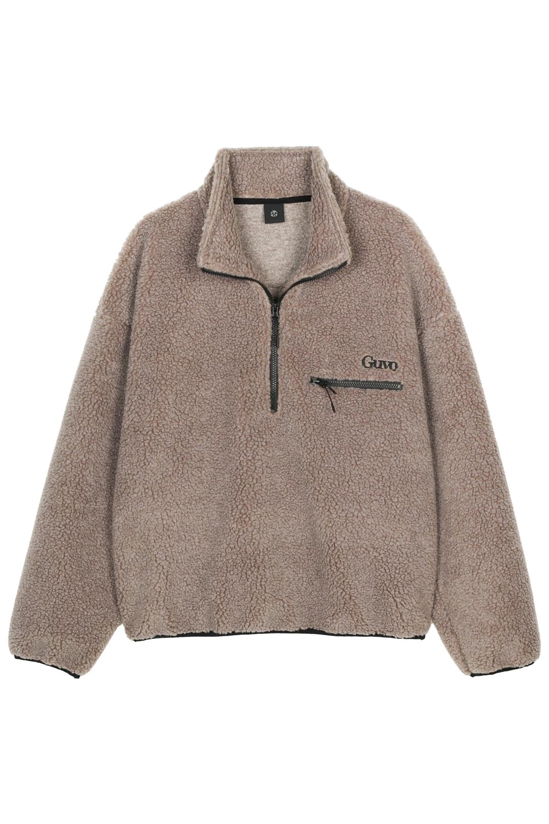 Sherpa Half-zip, brown
