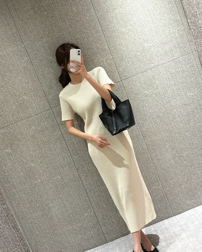 카이 골지 롱 원피스