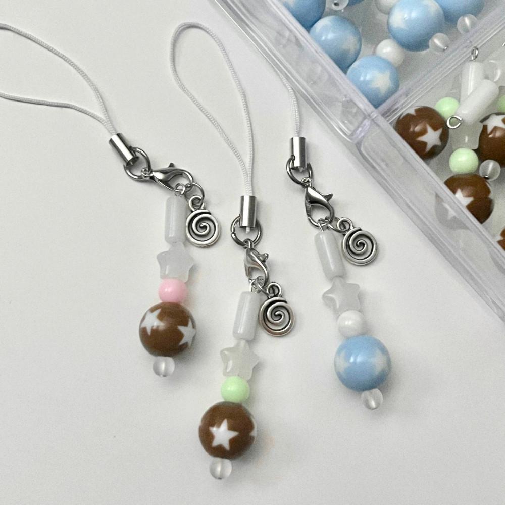 [JADU⋆자두] star candy keyring (3types)