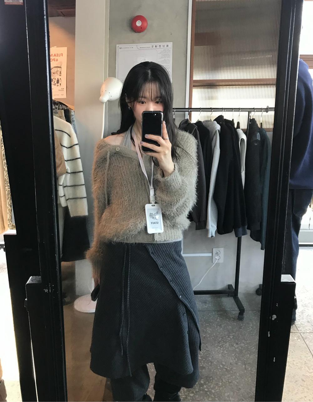 페어리 후드 니트 CARDIGAN