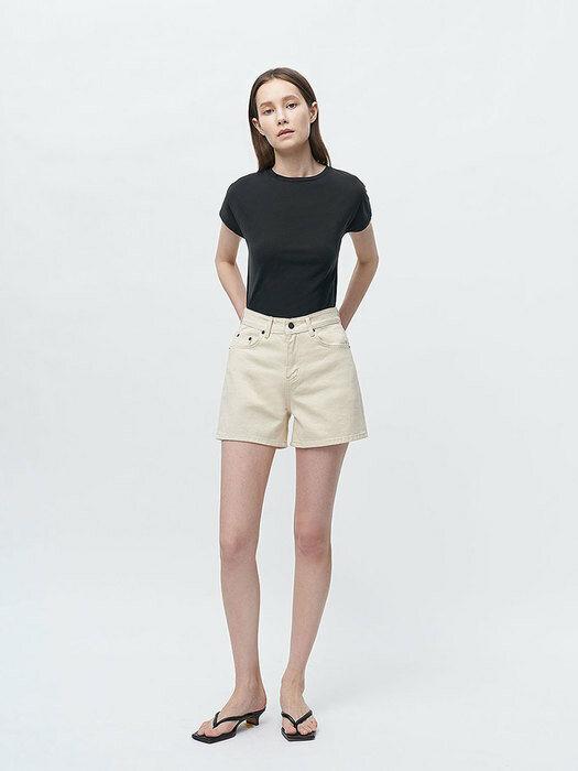 NATURAL LOTKO EASY DENIM SHORTS