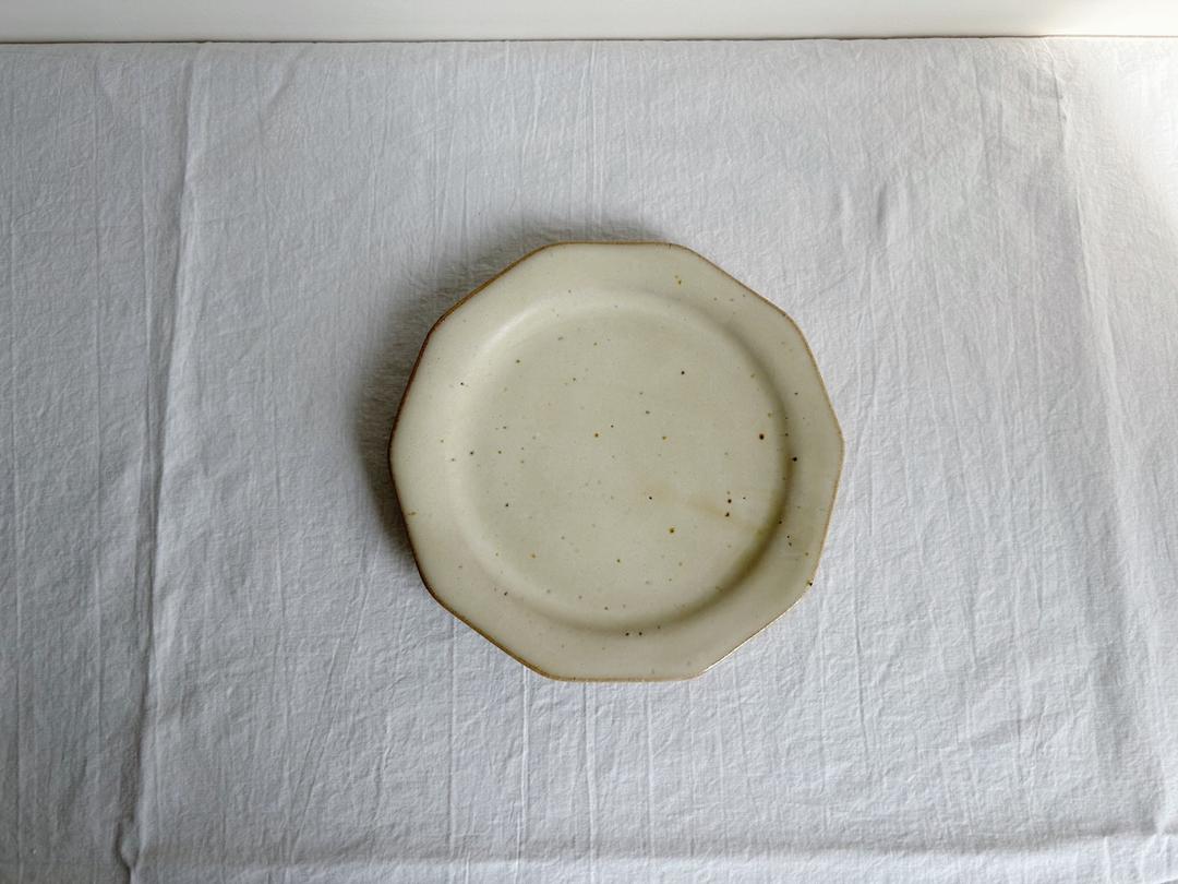 [Suzu] Beige Scenery Plate (S)