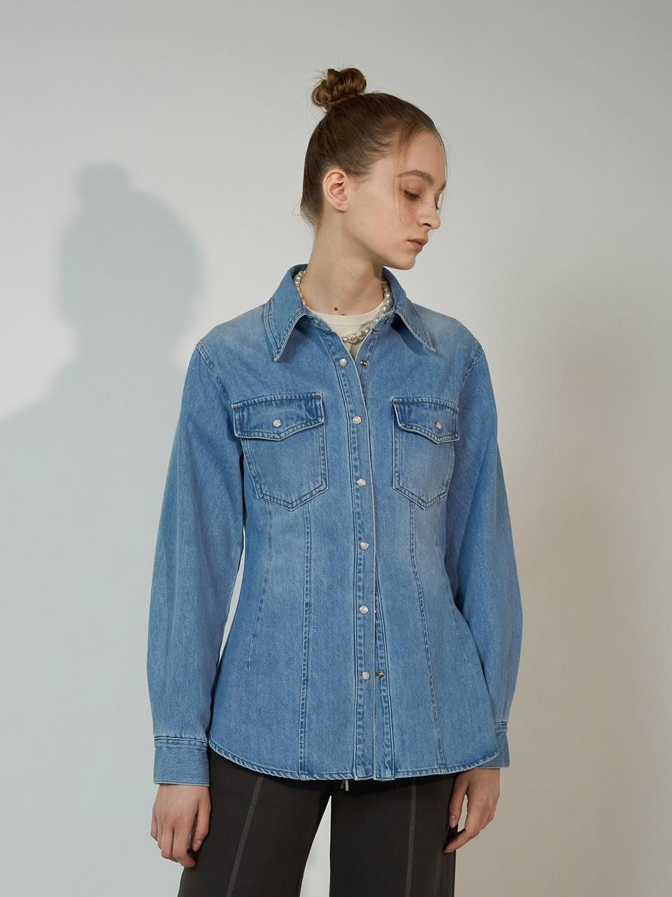 엘런아크 SILHOUETTE DENIM NB_MEDIUM INDIGO