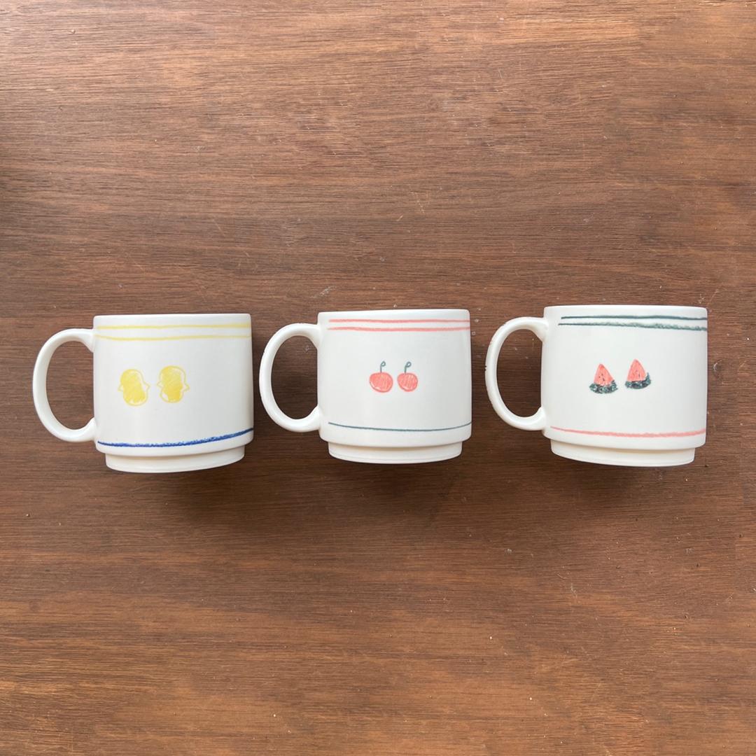 [포터리씨] 프룻 머그컵(레몬,사과,수박)