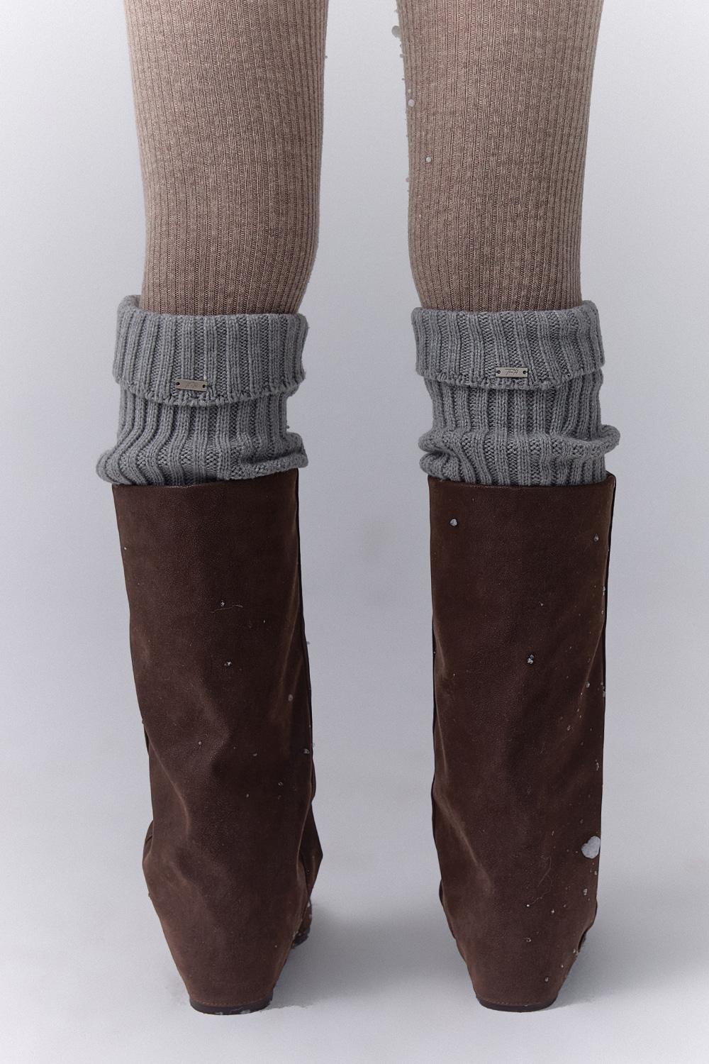 FOLDED SLOUCHY LEG WARMERS_TT5W713GY