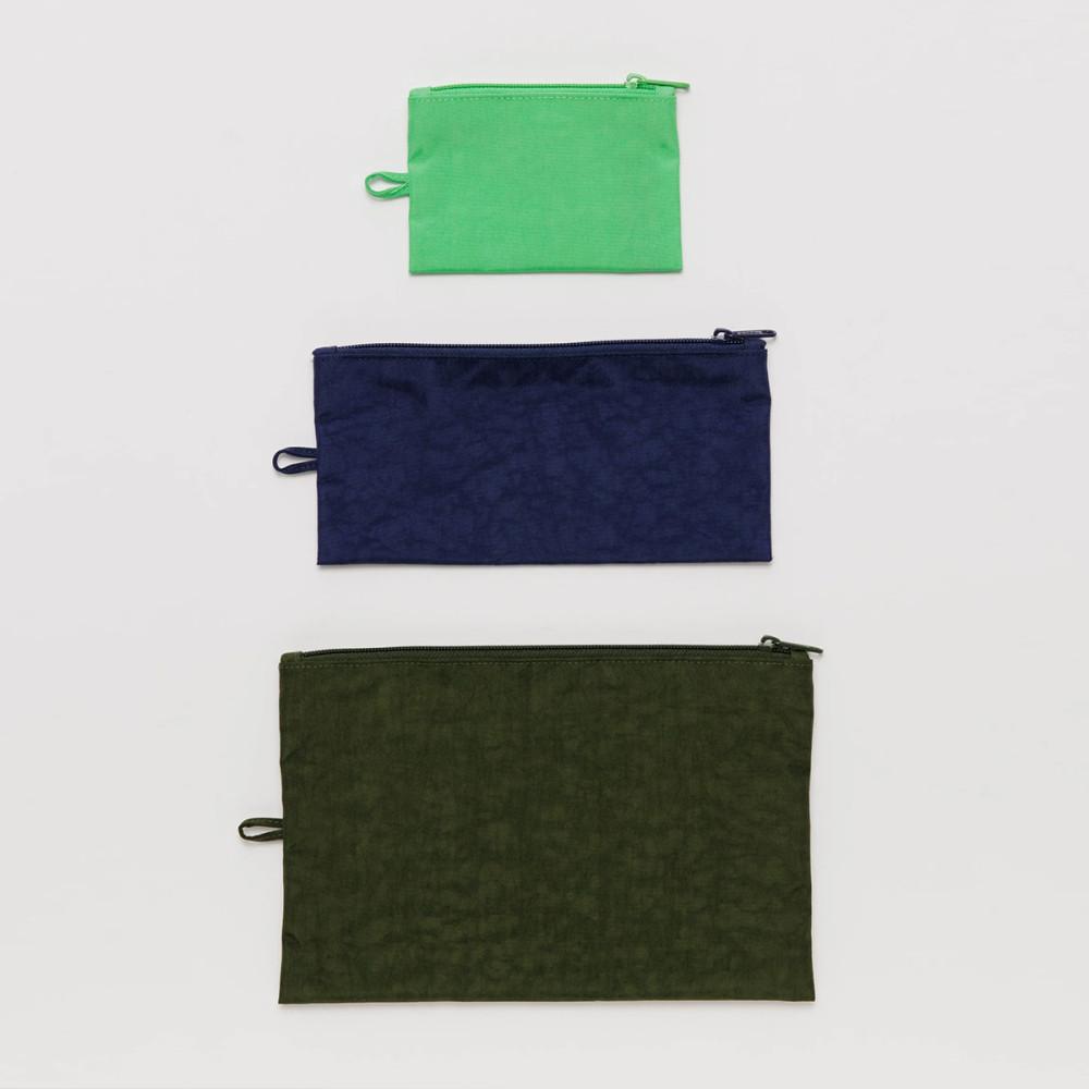[BAGGU] Flat Pouch Set 바쿠 납작파우치 세트 2컬러