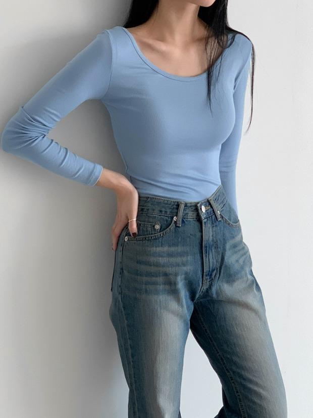 베스트유넥긴팔티 시크릿오즈 유넥긴팔티 유넥라인긴팔 긴팔티셔츠 무지긴팔티 쇄골라인긴팔티 ozbridge