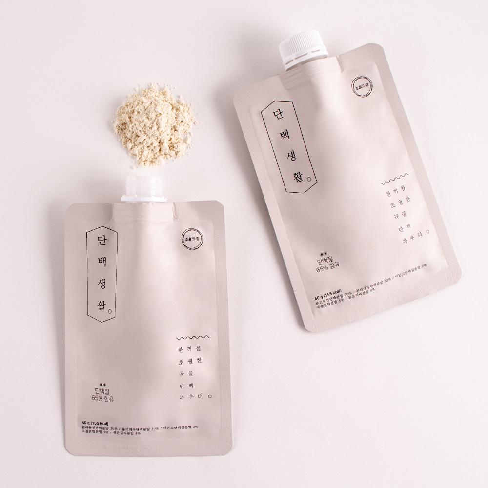 1+1 단백생활 파우치 단백질쉐이크 바디프로필 식사대용 프로틴 단백질 보충제