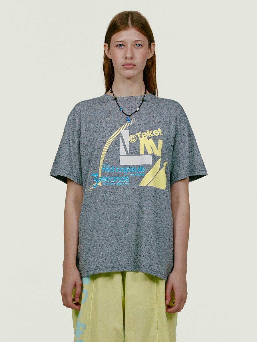 Red Capsule Tee Melange Gray