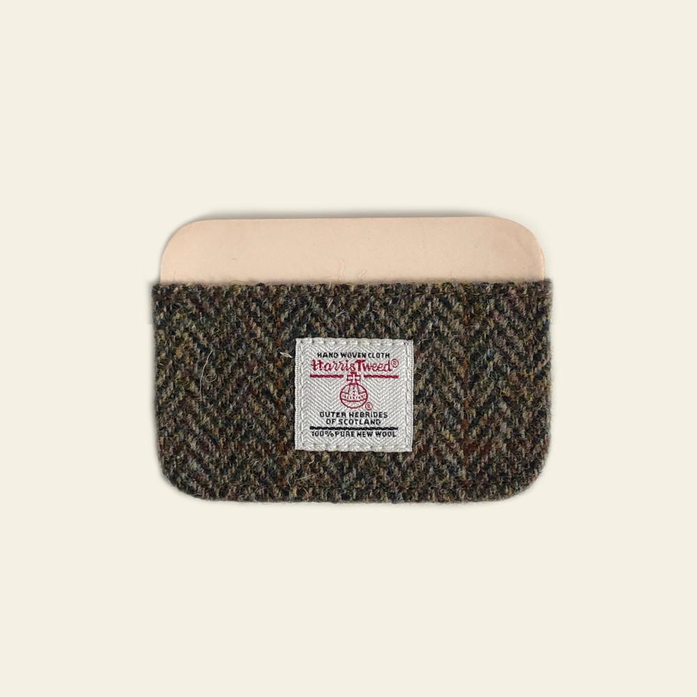 noiv 노이브 해리스 트위드 카드 월렛 Harris Tweed Card Wallet - 다크브라운