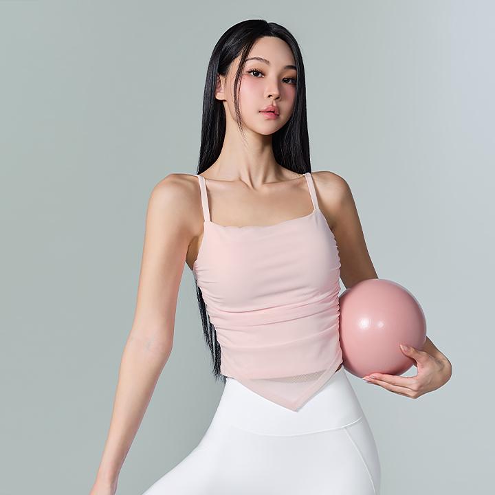 언밸런스 레이어 크롭탑