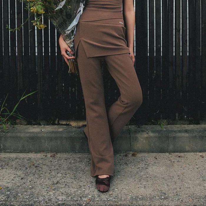 [SET] 멜로우 업 스커트 & 부츠컷 팬츠