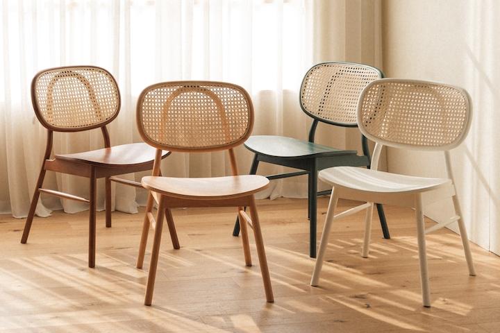 비스트로 라탄 원목 의자 4color