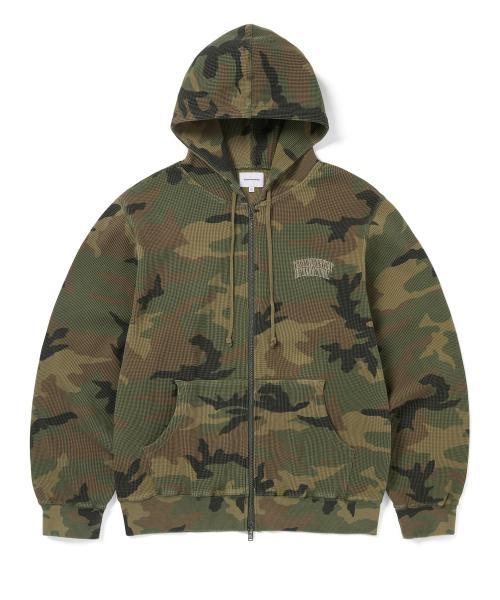 Camouflage Thermal Zip Up Hoodie Camo