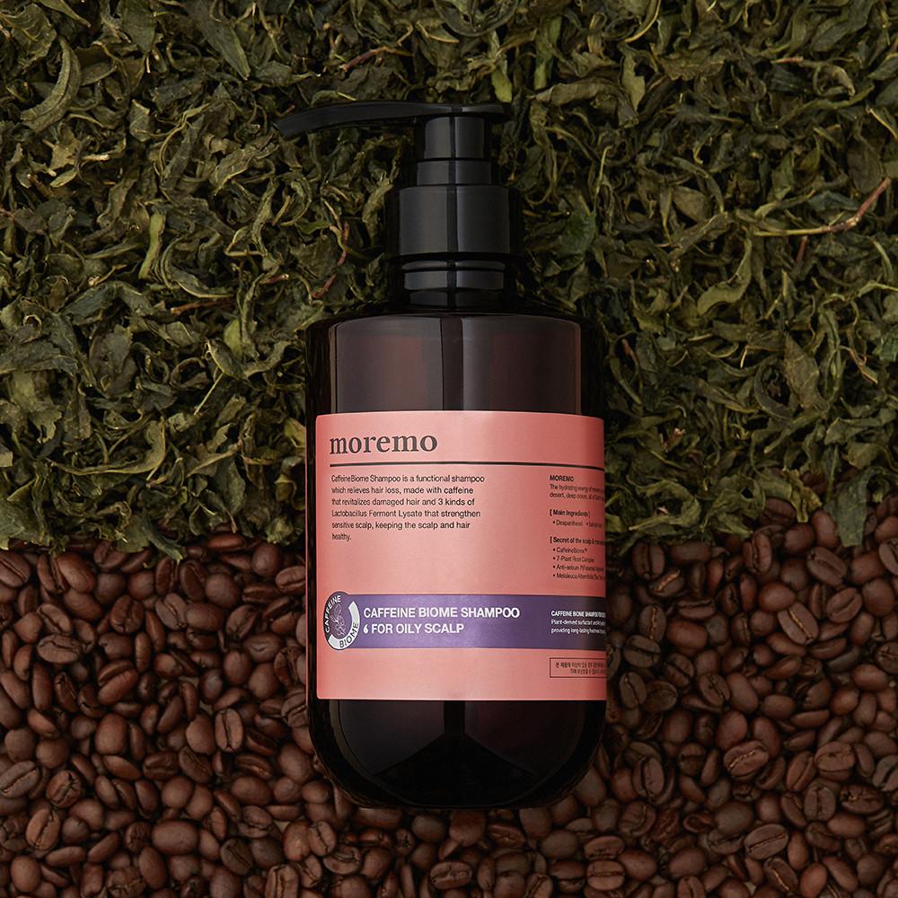 모레모 카페인바이옴 약산성 탈모 완화 샴푸 500ml 지성용 단품