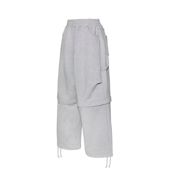 <10월 29일 오후 7시 안전재고 재입고> DETACHABLE CARPENTER SWEAT PANTS MELANGE GREY