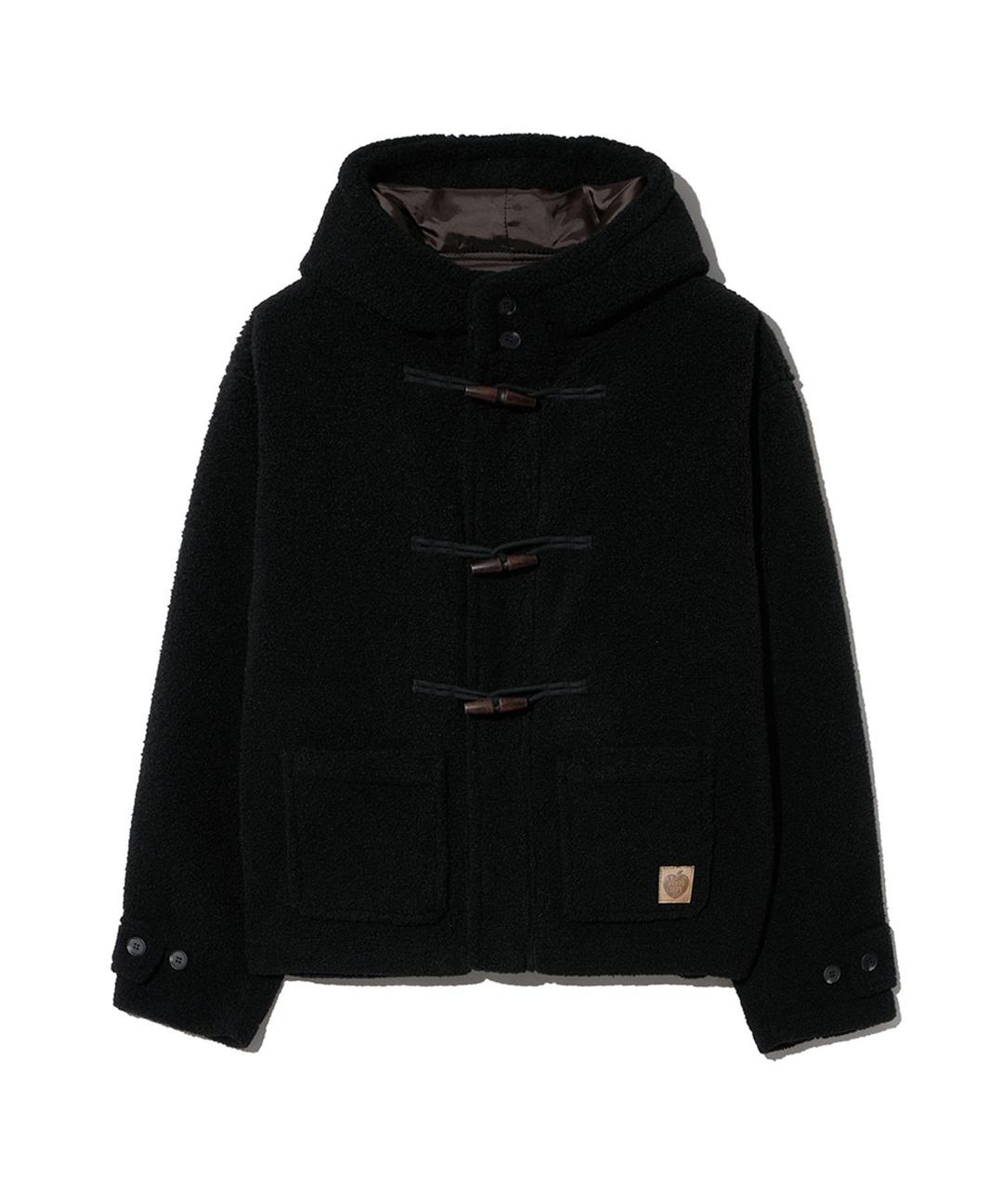 보아 더플 숏 코트_블랙