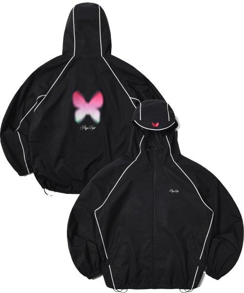 [PHYPS® x BUTTERFLY] FLY LOGO TRACK JACKET BLACK