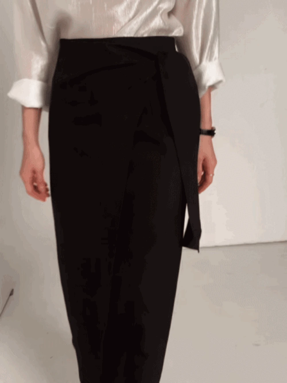 르핀 꼬임 H라인 스커트 2color