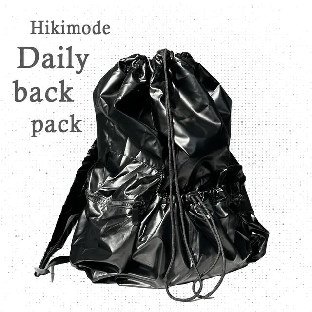 Y2K 레트로 유광 오버핏 스트링 백팩