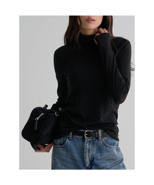 울텐셀 터틀넥 티셔츠  블랙