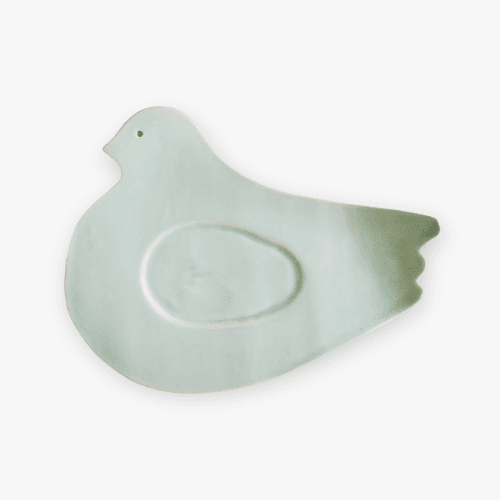 (재입고)[오브 오브제]  Bird plate - mint