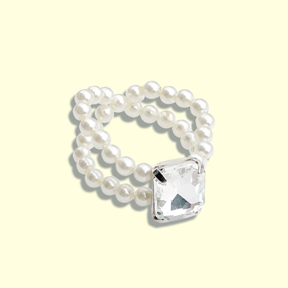 Go-go pearl ring, ICE