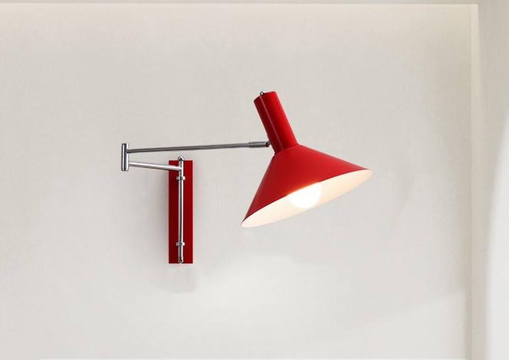 바우하우스 컬러 월램프 관절조명 빈티지 레트로 북유럽 카페 매장 식탁 호텔 벽조명 포인트