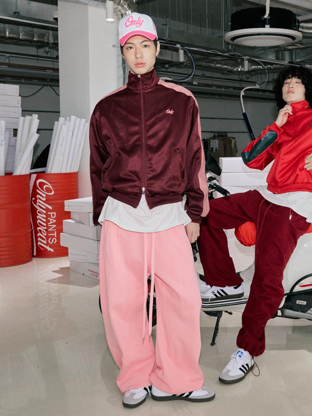 25ver. New balloon wide sweat pants pink 뉴 벌룬 와이드 스웻 팬츠 핑크