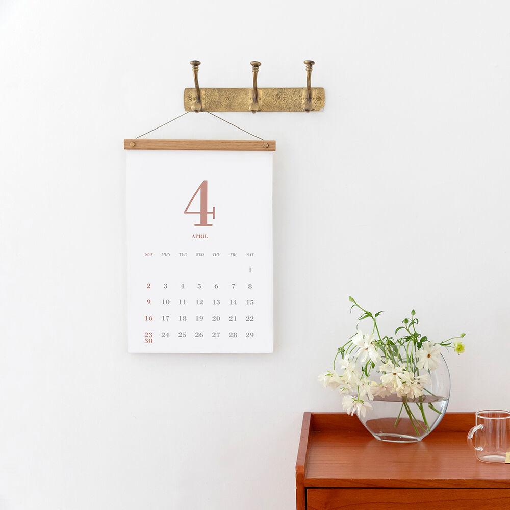 [OLA] 2023 Pine Wood Hanger Calendar L size- sticker 3ea set