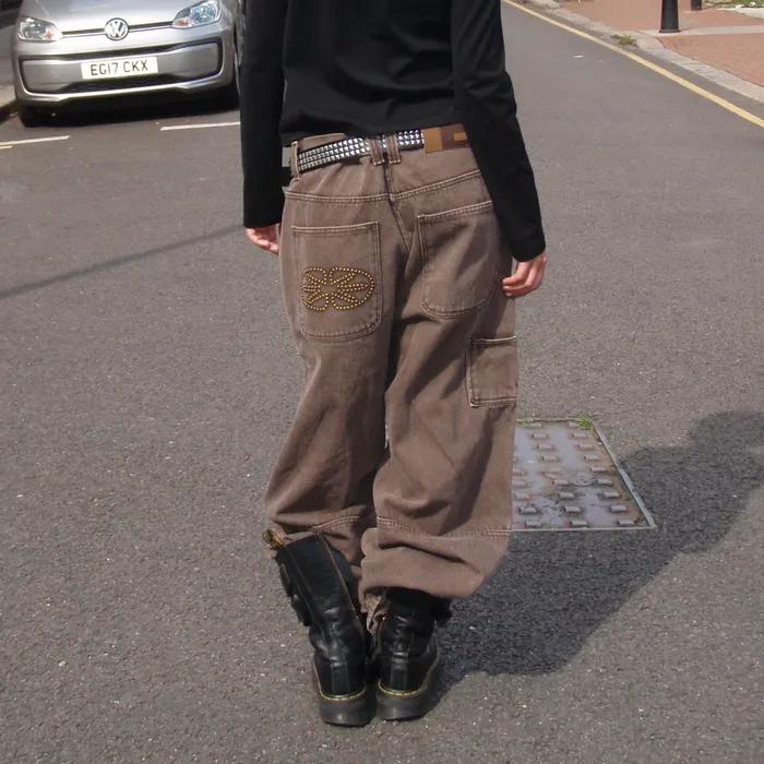 Gemini Emanate Logo Double Knee Pants Brown