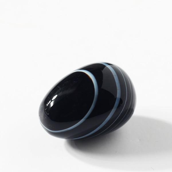 [HAND STONE] BLACK AGATE  블랙 아게이트 에그스톤