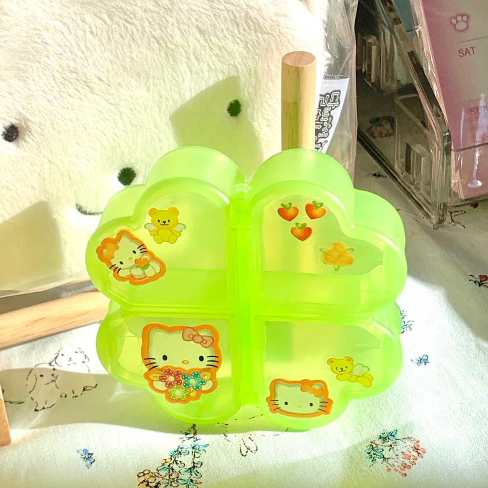 행운의 클로버 미니 소품정리함 여행용케이스 약통