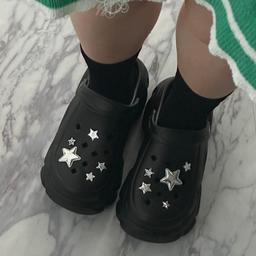 실버 별 지비츠 10 pcs