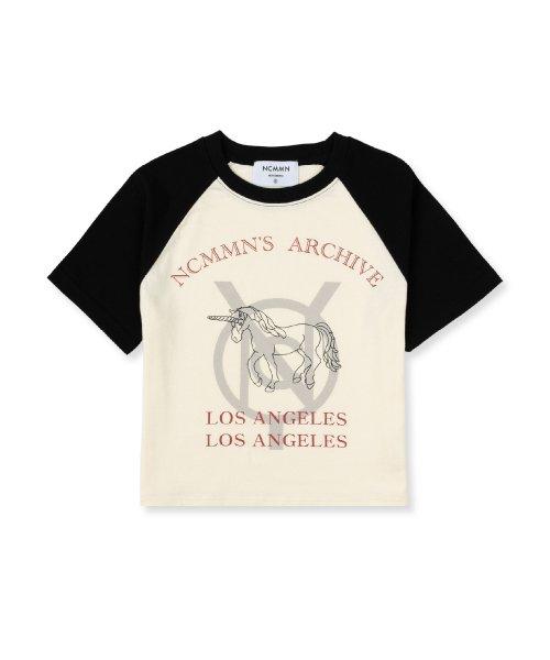 UNICORN CROP TEE BK