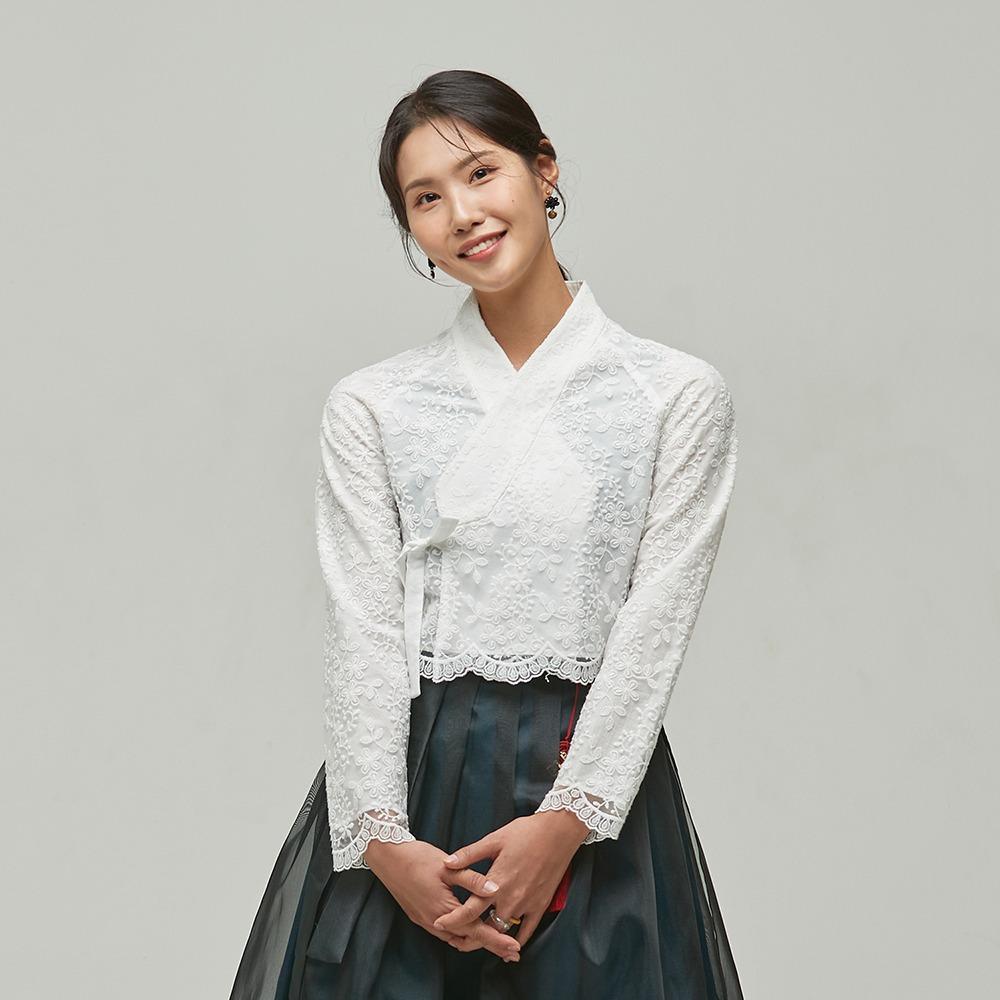 덩쿨 레이스 중저고리2 [화이트]