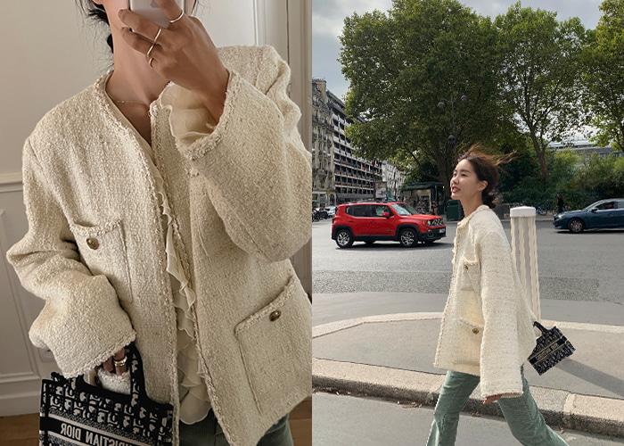 [made prostj] 로니크 트위드 자켓